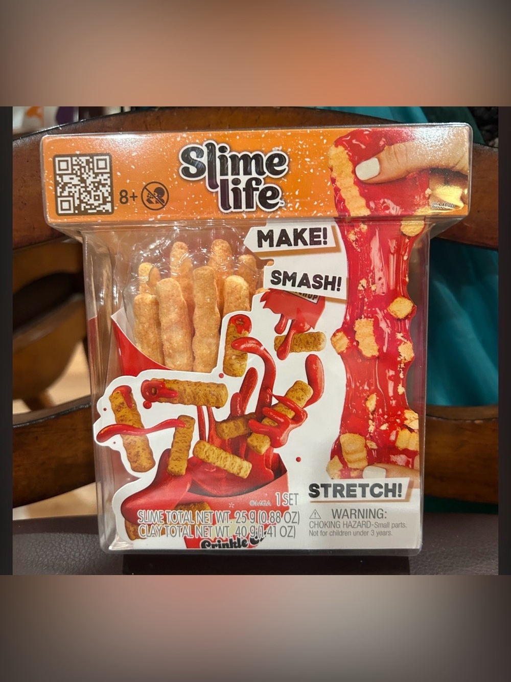 Squishy ASMR Slime Life Make and Smash French Fries and Ketchup Slime Kit 🍟NWT.
